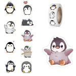 Penguin Stickers - Assorted - Roll of 50's